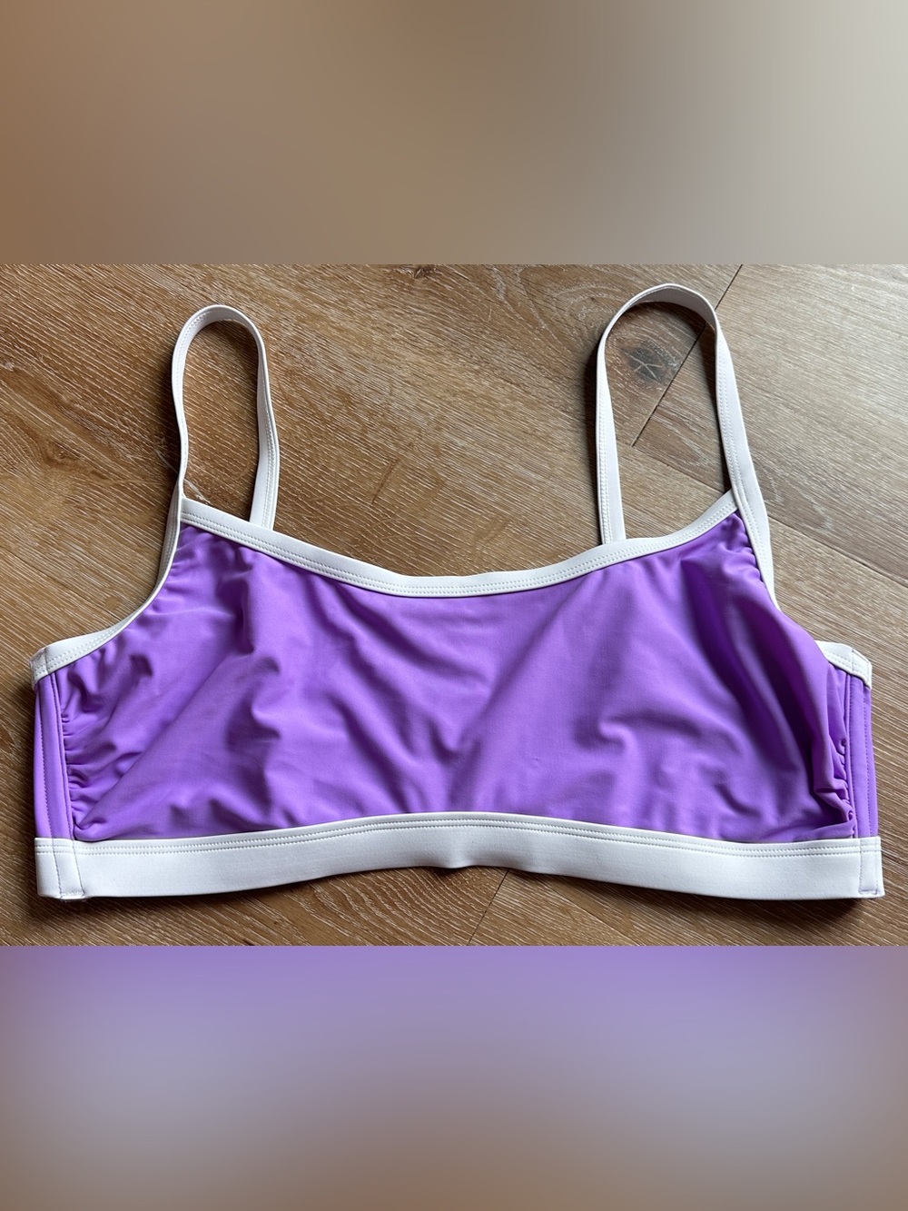 Wild Fable Purple Scoop Bikini Top / Bralette w/ Adjustable Straps Sz 1X